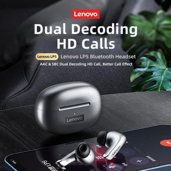 Lenovo lp5 bluetooth earphones with mic