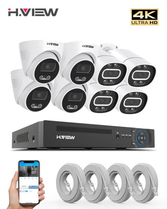 8mp 4k video surveillance kit 8ch cctv