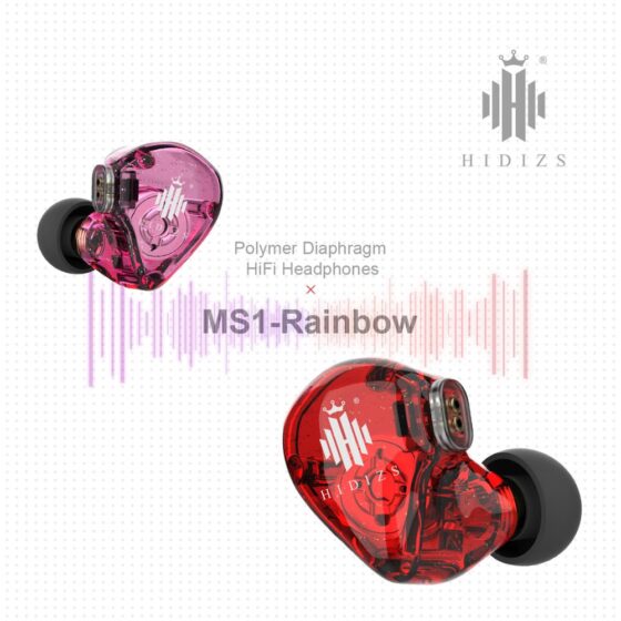 Ms1 rainbow hifi in ear wired earphones