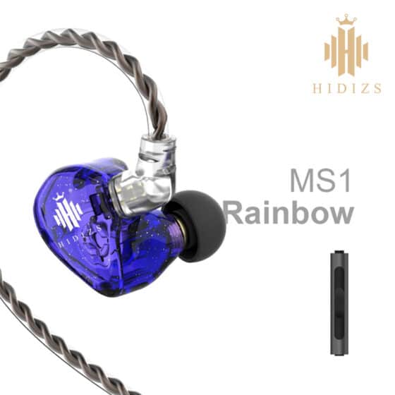 Ms1 rainbow hifi in ear wired earphones