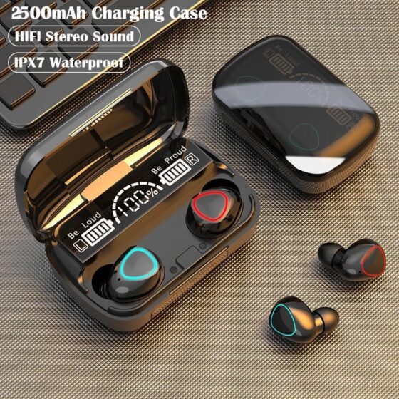 M10 tws earbuds bluetooth with microphone