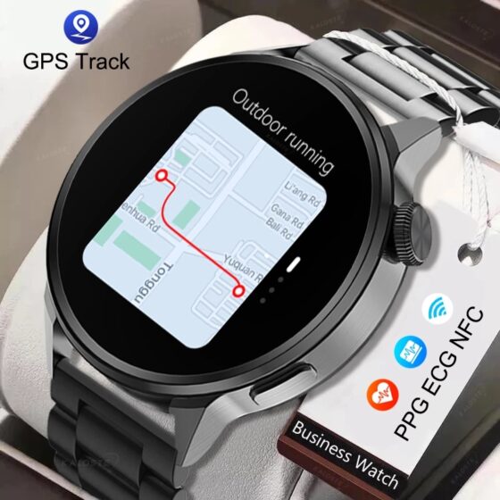 Nfc smartwatch with gps and ai voice assistant