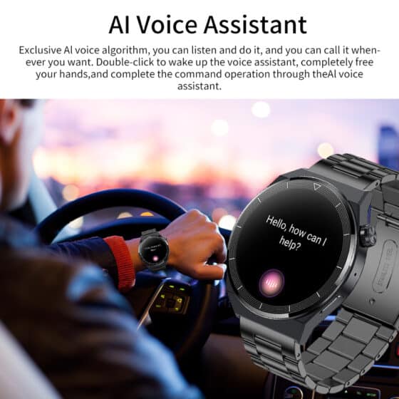 Smartwatch nfc smart ai voice control