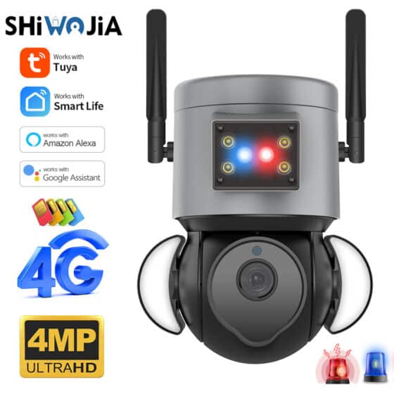 4g sim card 4mp video surveillance camera